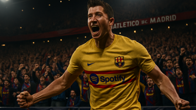Lewandowski's Late Strike Sends Barcelona Seven Points Clear in Thrilling Madrid Derby Victory