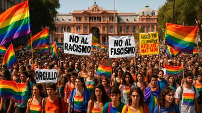 Thousands March Against Racism and Fascism in Historic LGBTI+ Demonstration in Buenos Aires