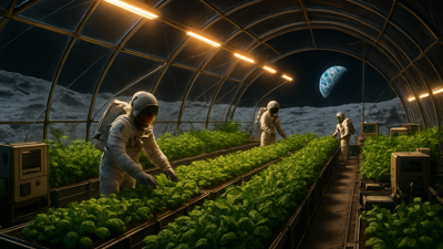 Revolutionary Space Agriculture: Scientists Develop Methods to Grow Food on Moon Using Astronaut Waste