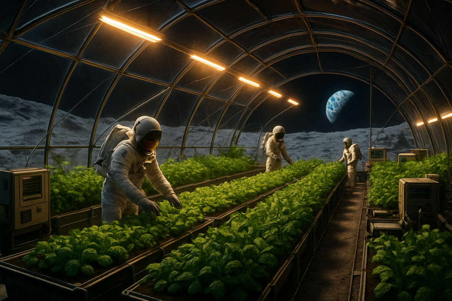 Revolutionary Space Agriculture: Scientists Develop Methods to Grow Food on Moon Using Astronaut Waste