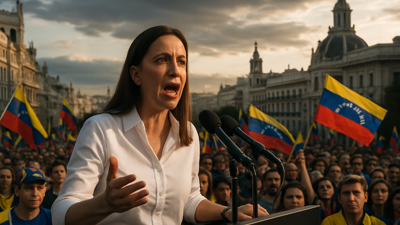 Nobel Laureate María Corina Machado Speaks from Madrid on Venezuelan Elections and Democratic Transition