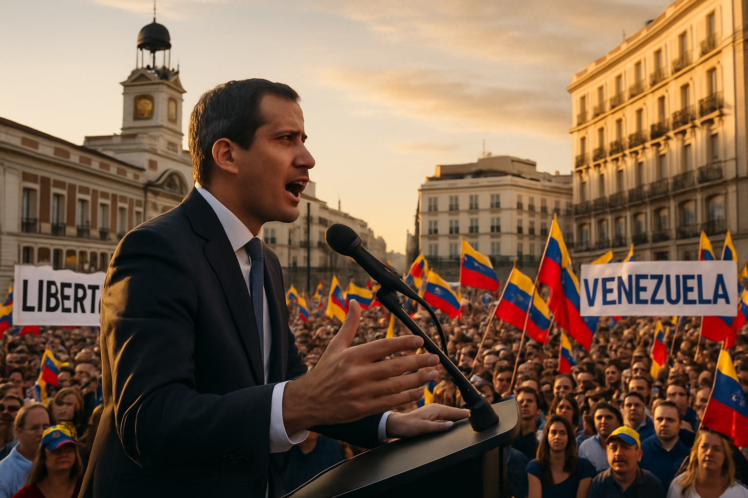 Venezuelan Opposition Leader María Corina Machado Defends Nobel Gift to Trump at Madrid Rally