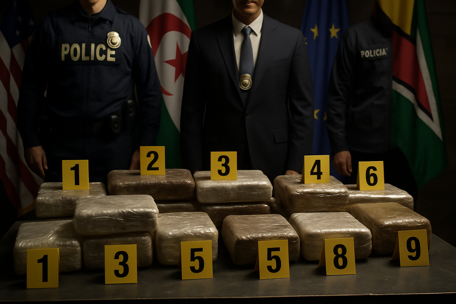International Drug Trafficking Networks Disrupted in Major Algeria-Guyana Operations