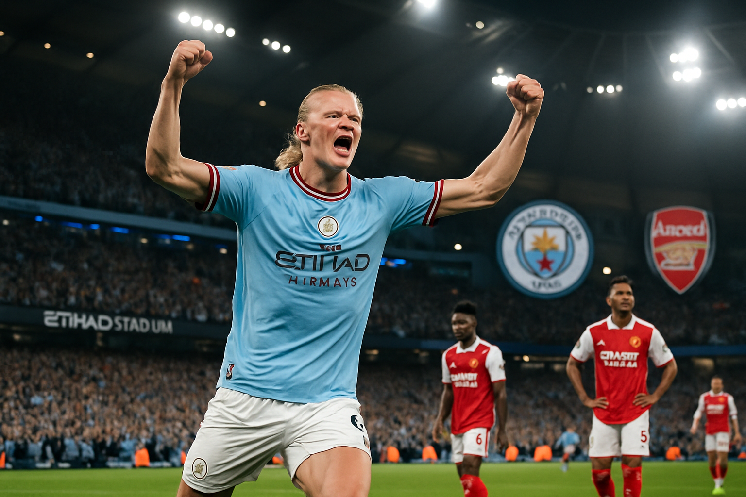 Manchester City Defeats Arsenal 2-1 in Title Race Thriller, Cuts Gap to Three Points