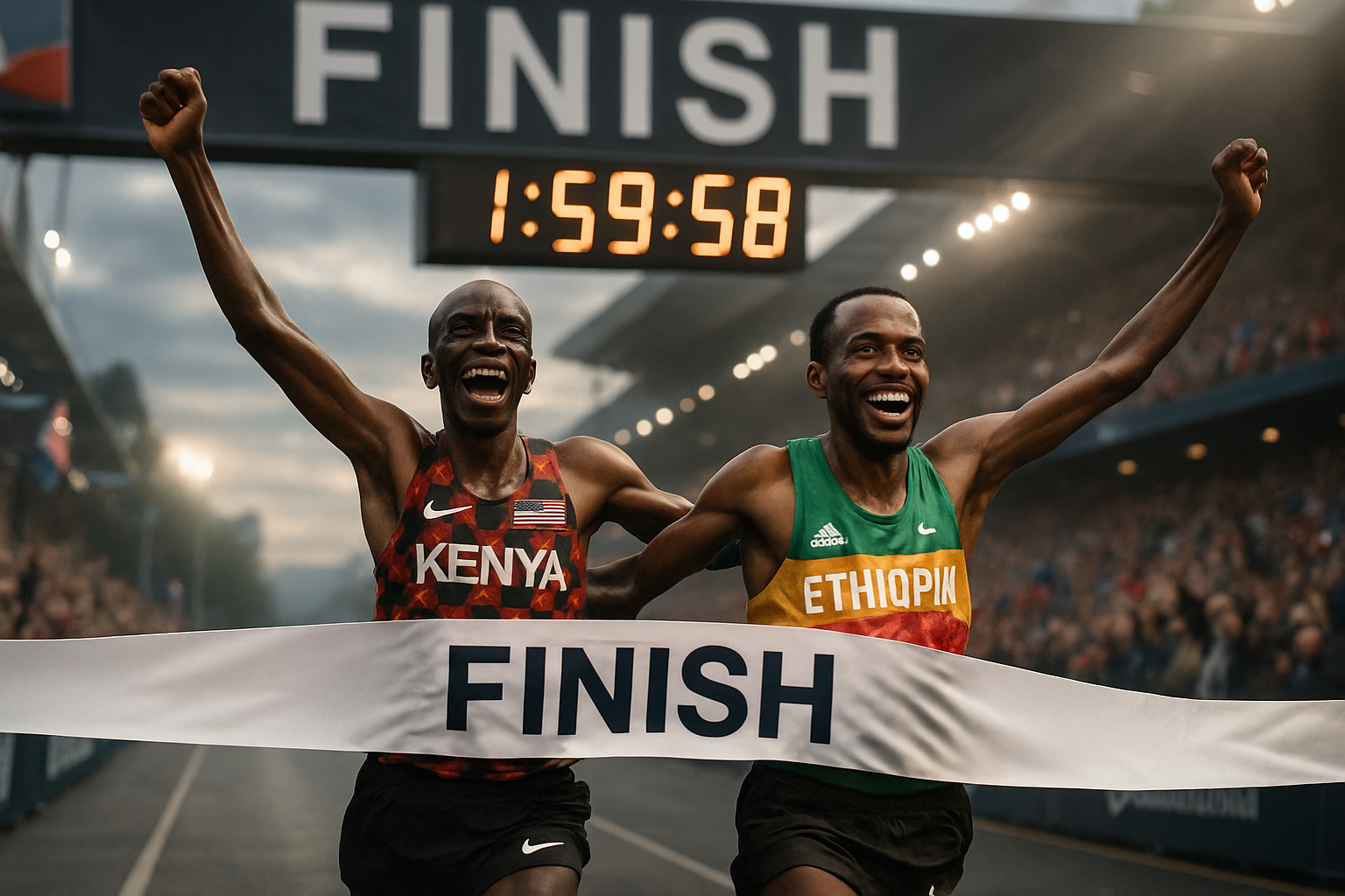 Historic Marathon Breakthrough: Kenyan and Ethiopian Runners First to Officially Break Two-Hour Barrier