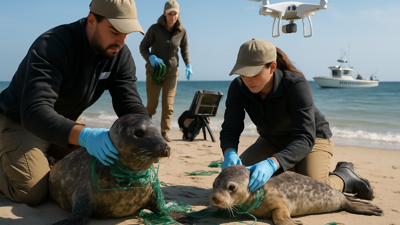 Revolutionary Conservation Efforts Save Marine Wildlife from Plastic Pollution Crisis as Global Temperatures Soar
