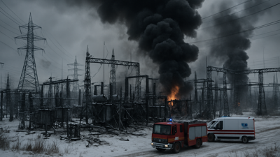 Russia Launches Massive Energy Infrastructure Attack with 440+ Drones and Missiles, Forcing Ukrainian Nuclear Plants to Reduce Power