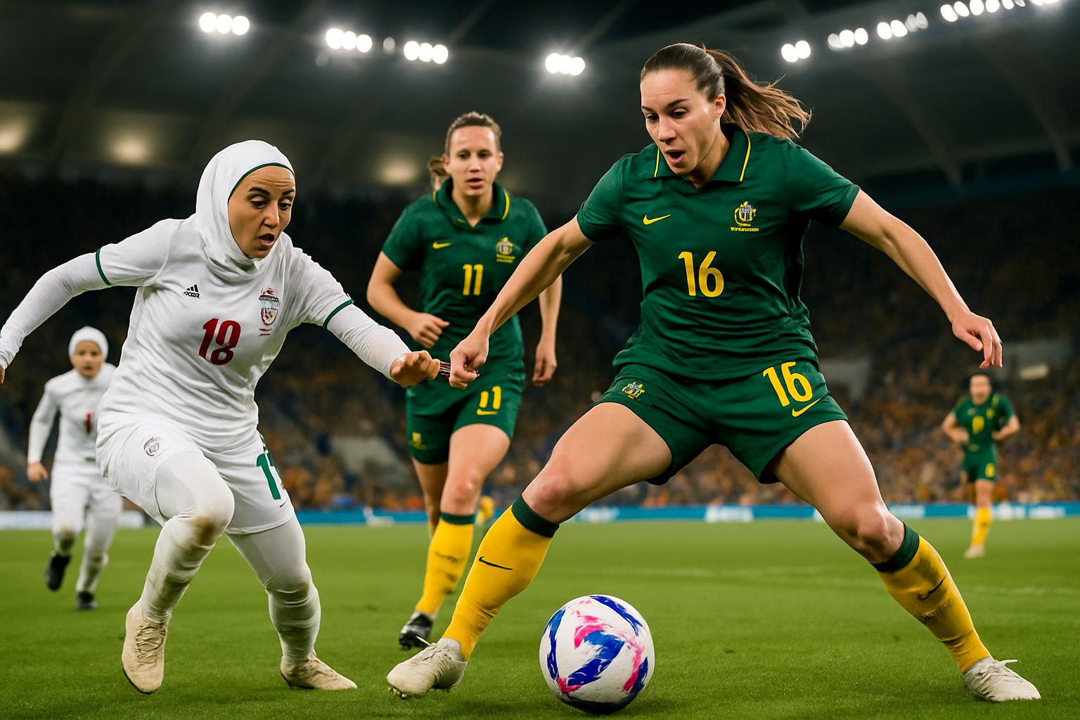 Matildas Dominate Iran 4-0 in Gold Coast Triumph, Advance to Asian Cup Knockout Stages