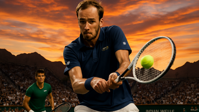 Medvedev Stuns Alcaraz to End Historic Win Streak and Reach Indian Wells Final Against Sinner