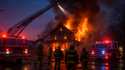 Melbourne House Fire Emergency: Woman in Critical Condition as Teens Smash Window to Flee Burning Home