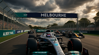 Mercedes Flex Muscle as Russell Claims Pole Position, Verstappen Crashes Out in Australian GP Qualifying Drama