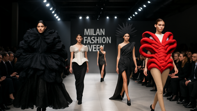 Milan Fashion Week Shocks with Avant-Garde Presentations Amid Controversy