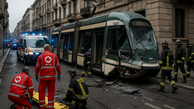 Deadly Milan Tram Derailment Kills Two, Injures Dozens in Porta Venezia District