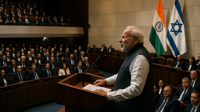 Modi Addresses Knesset, Declares India "Firmly" Stands With Israel in Historic Visit