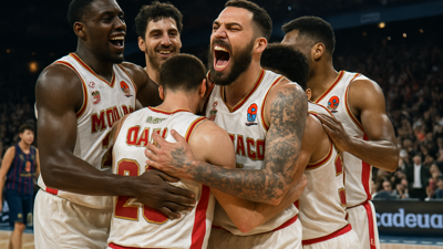 Monaco Shocks Barcelona 79-70, Sets Up High-Stakes EuroLeague Playoff Showdown with Olympiacos