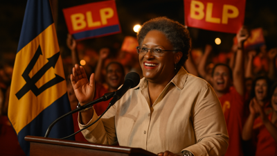 Mottley Makes History with Third Consecutive Clean Sweep in Barbados Elections
