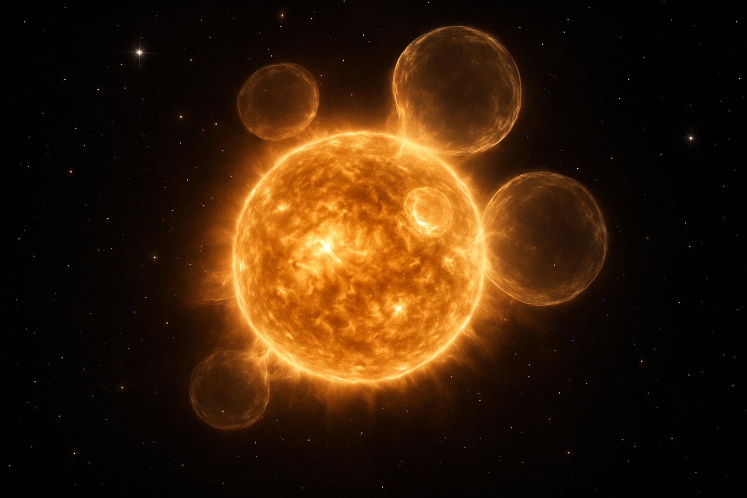 NASA Captures First Detailed X-Ray Images of Young Star Creating Massive Bubble Formations