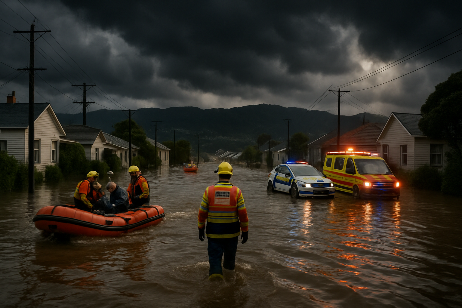 New Zealand Weather Emergency Triggers Widespread Flooding Across Lower North Island