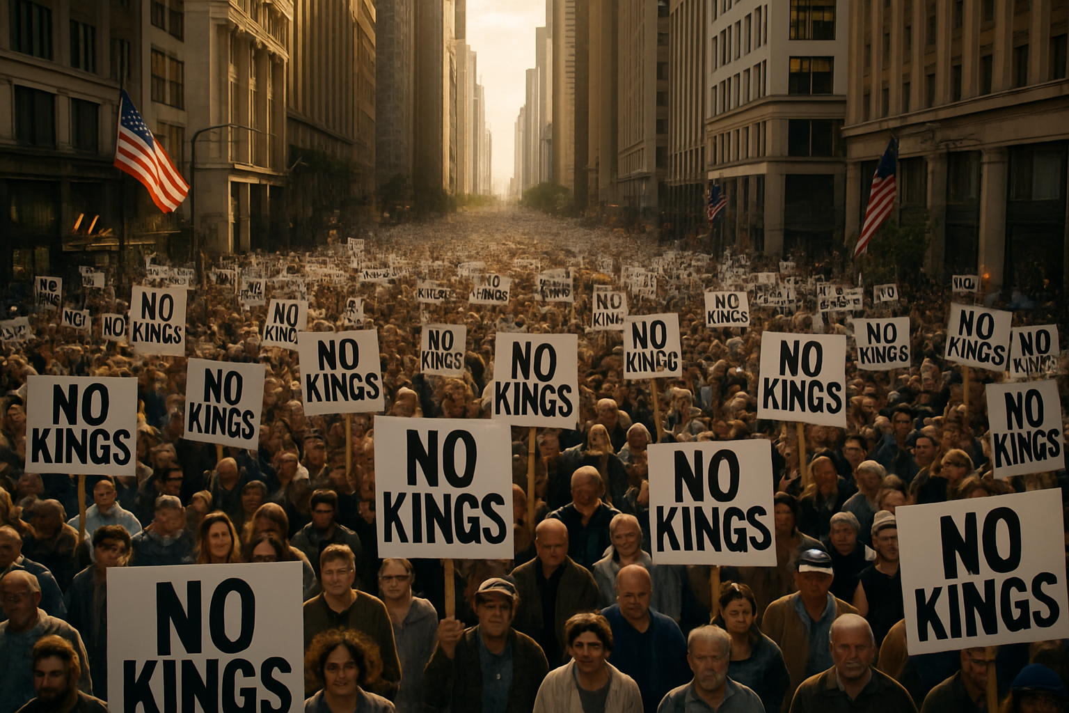Historic 'No Kings' Protests Draw Eight Million Americans in Largest Single-Day Demonstration in US History