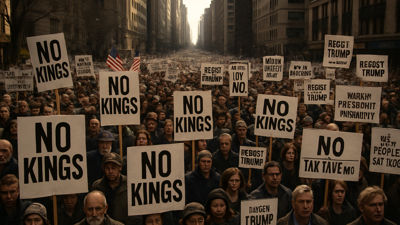 Historic 'No Kings' Protests Sweep America as Opposition to Iran War Reaches Record Scale