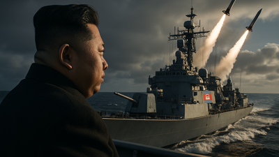 North Korea Tests Cruise and Anti-Ship Missiles from Naval Destroyer Under Kim Jong Un's Direct Supervision