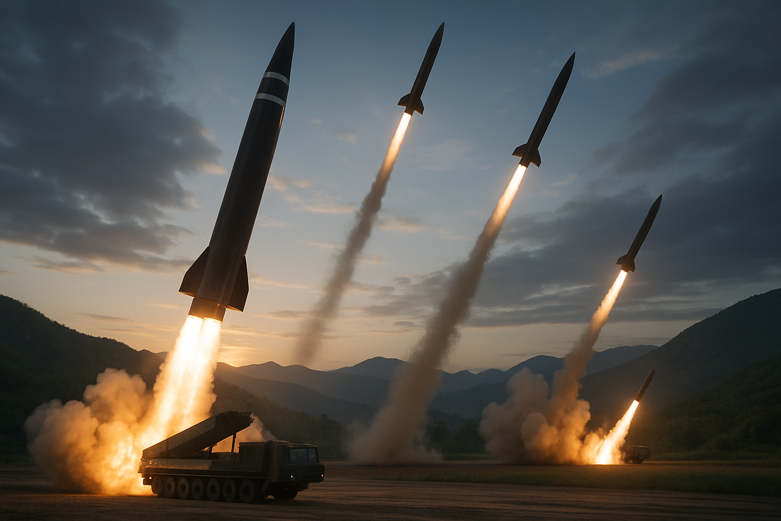 North Korea Launches Multiple Ballistic Missiles During US-South Korea Military Exercises