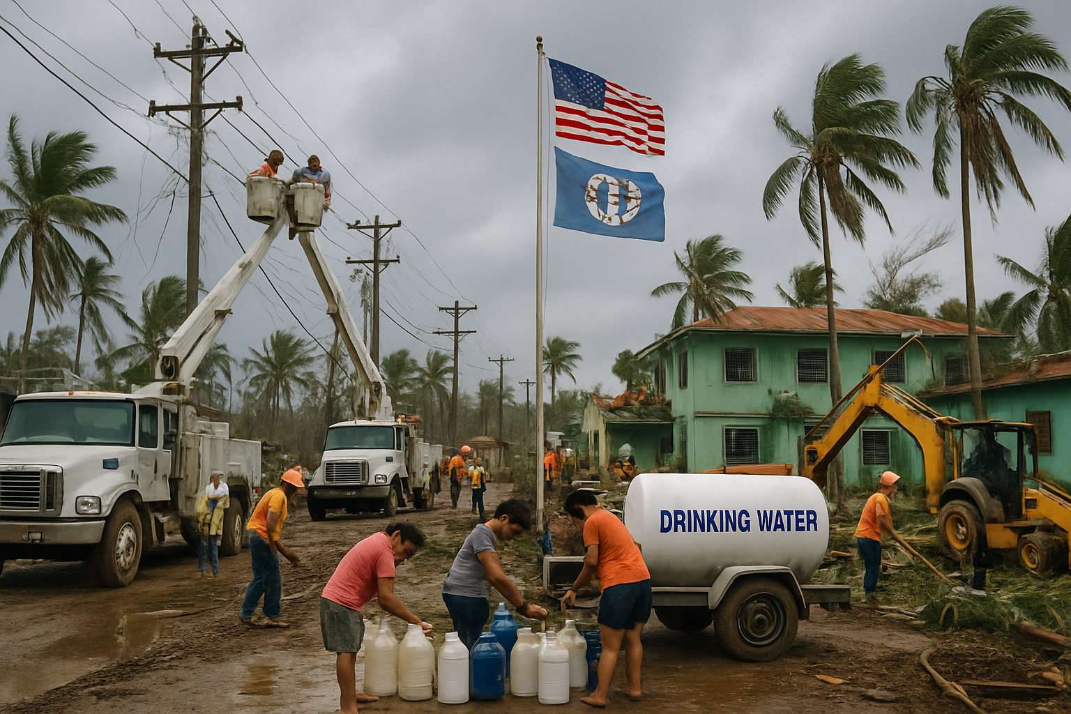Northern Mariana Islands Fights Back: One Week After Super Typhoon Sinlaku, Recovery Efforts Intensify Amid Ongoing Hardships
