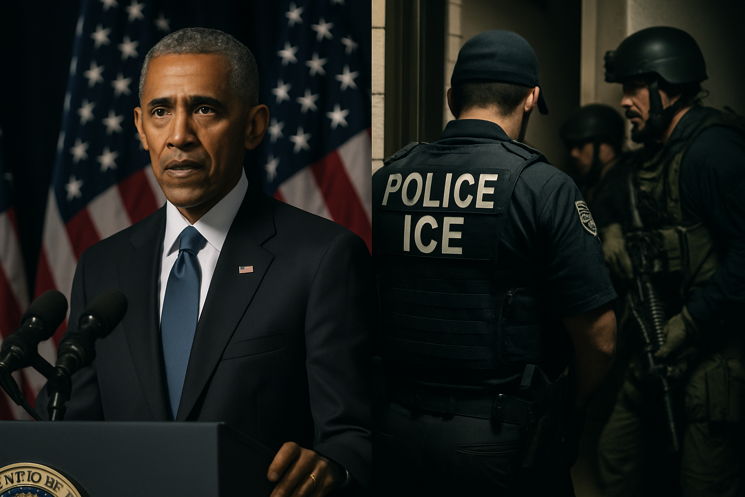 Obama Condemns Trump's Immigration Crackdown as "Dictatorial" After Racist Video Controversy