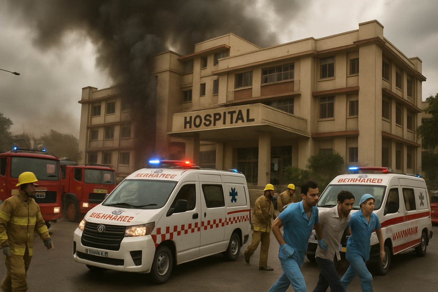 Tragic Hospital Fire in India's Odisha State Claims 10 Lives, Injures 5 Others