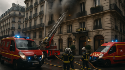 Major Fire Erupts at Luxury Le Bristol Hotel in Paris, Over 400 Evacuated Near Élysée Palace