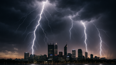 Three People Struck by Lightning in Rare Perth Storm Event as Severe Weather Batters Western Australia