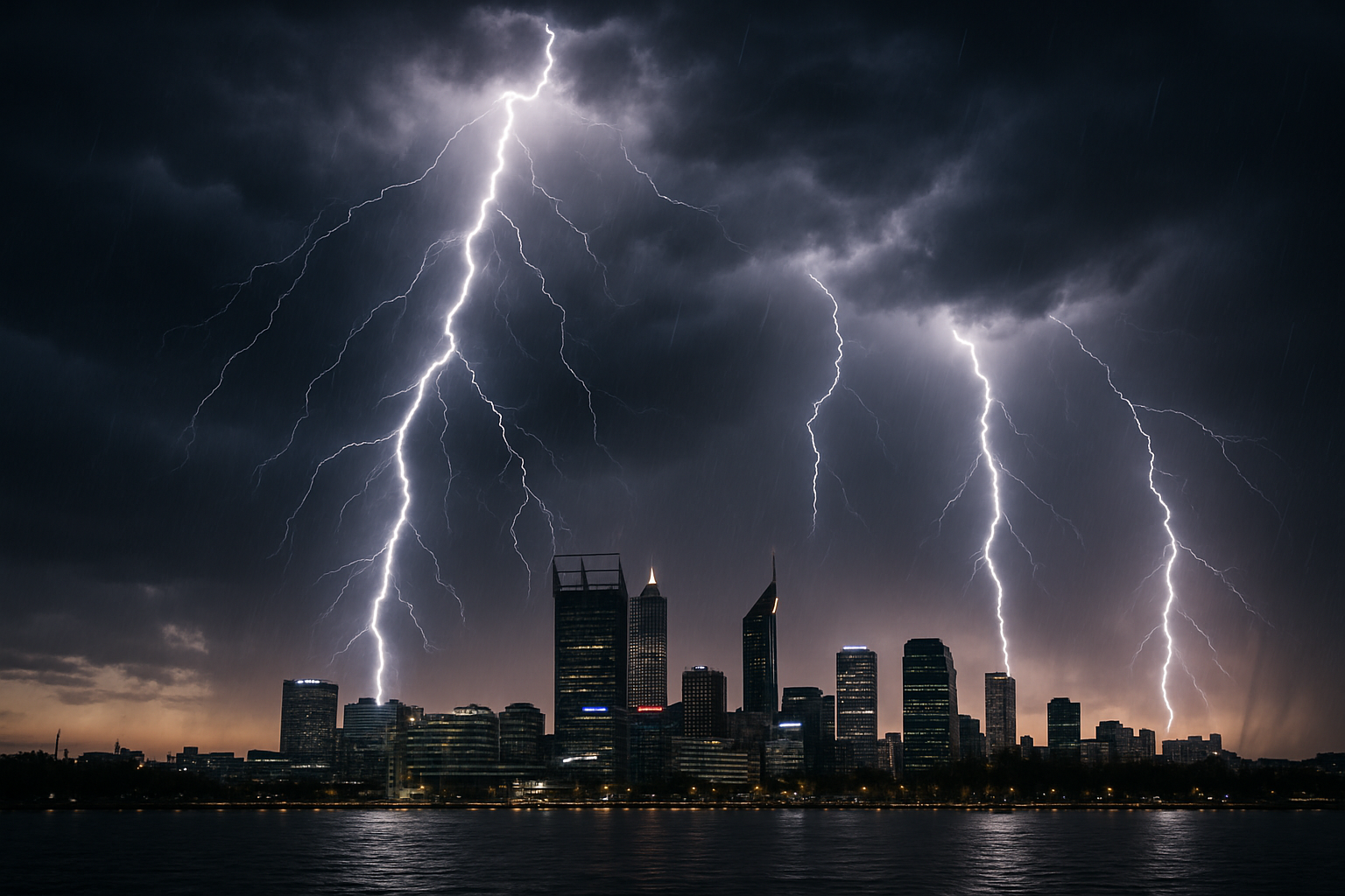 Three People Struck by Lightning in Rare Perth Storm Event as Severe Weather Batters Western Australia
