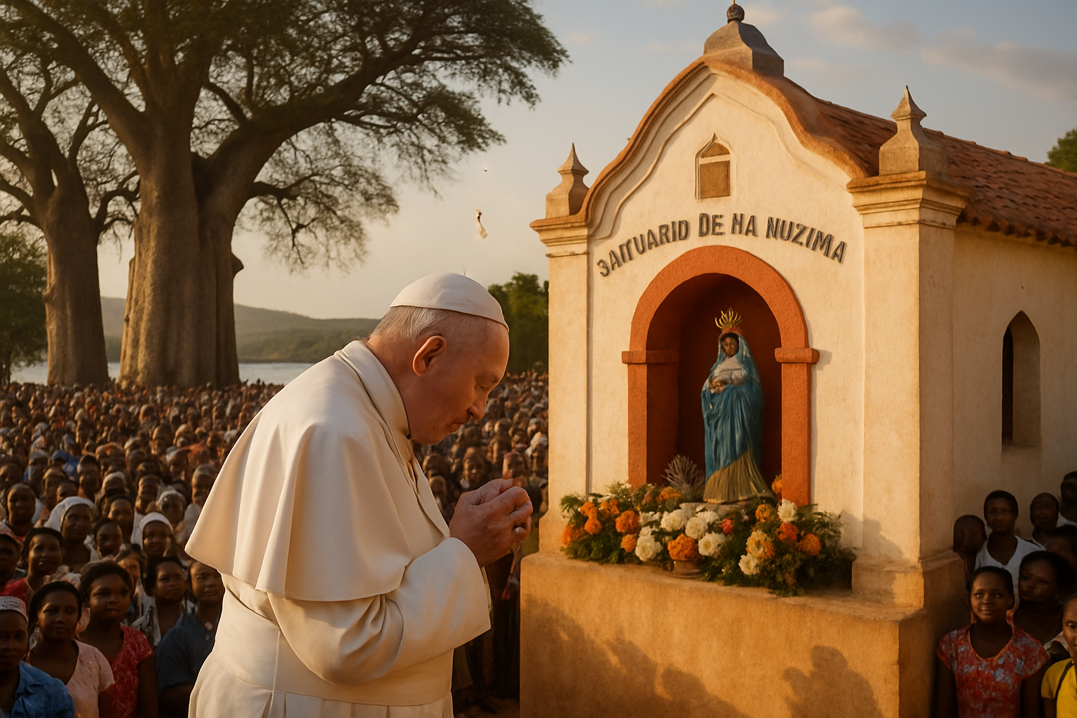 Pope Leo XIV Prays at Historic Angolan Sanctuary Linked to Slave Trade Past