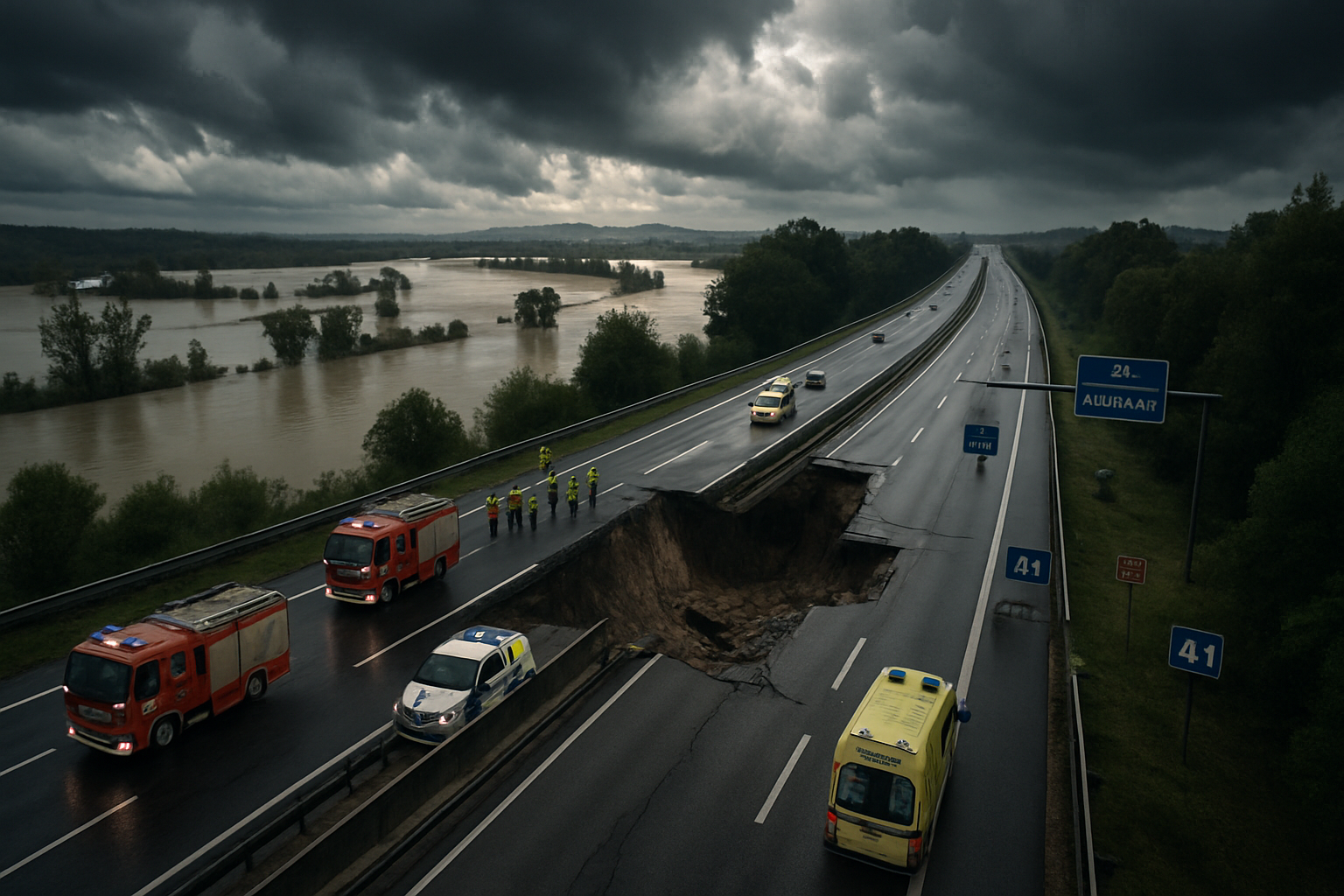 Portugal's A1 Highway Collapses as Extreme Weather Wreaks Infrastructure Havoc