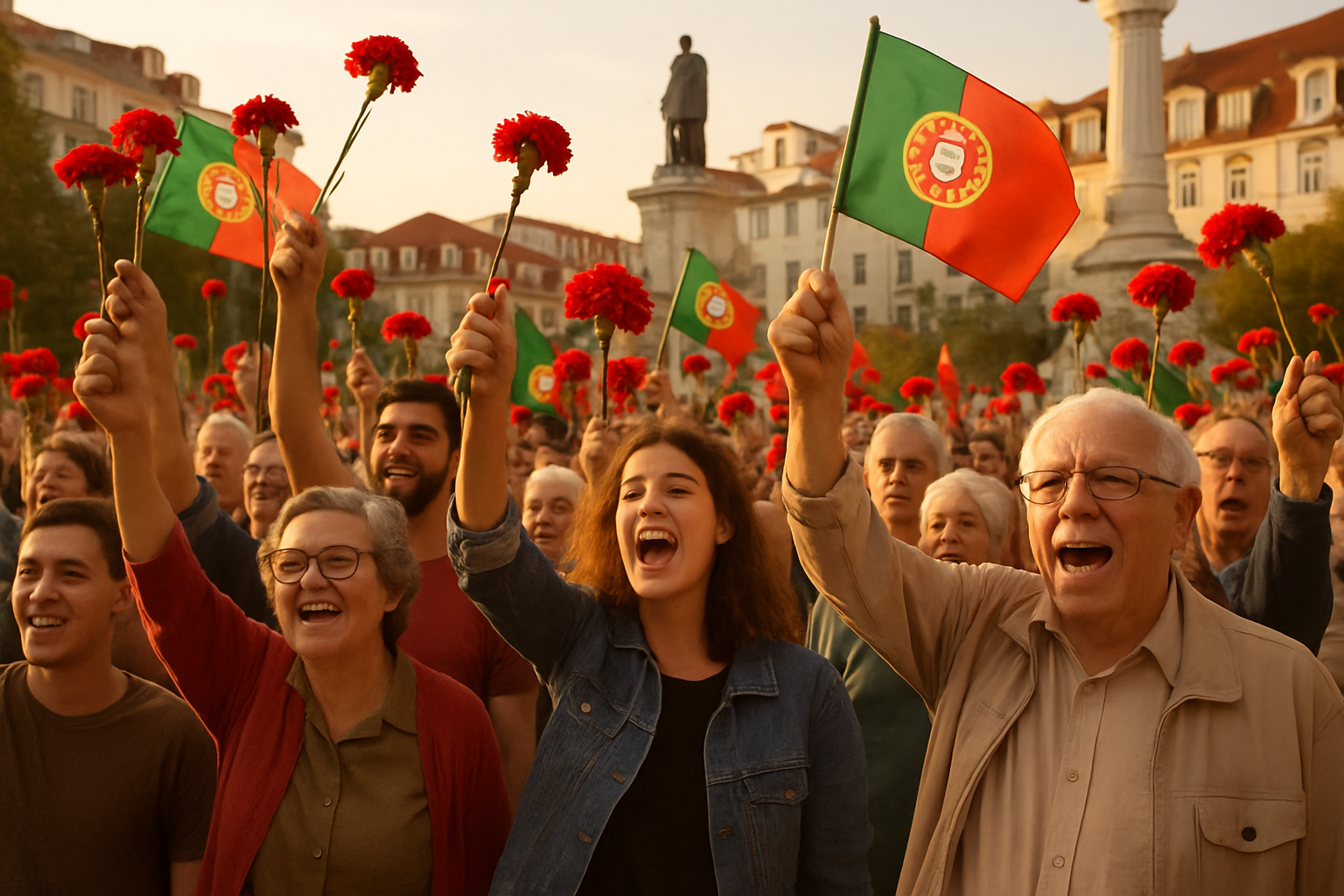 Portugal Celebrates 52 Years of Democracy with Mass Demonstrations and Official Commemorations