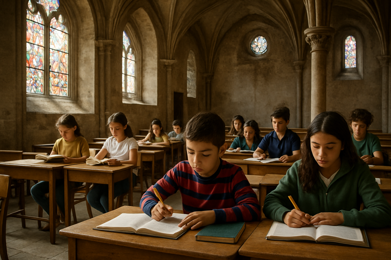 Portugal's Education Crisis: Students Still Learning in Former Chapel Six Weeks After Storm Kristin