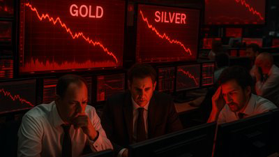 Silver Crashes 36% in Historic Single-Day Plunge as Gold Tumbles from Record Highs