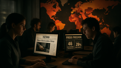 Global Press Freedom Hits 25-Year Low as World Enters "Critical Phase" for Journalism