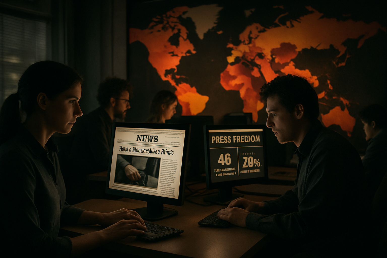 Global Press Freedom Hits 25-Year Low as World Enters "Critical Phase" for Journalism