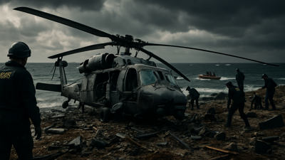 Qatar Military Helicopter Crashes Into Sea Killing Seven in Technical Failure