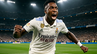 Vinicius Leads Real Madrid to Commanding 4-1 Victory Over Real Sociedad, Claims La Liga Top Spot