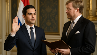 Historic Moment: Rob Jetten Sworn In as Netherlands' Youngest Prime Minister