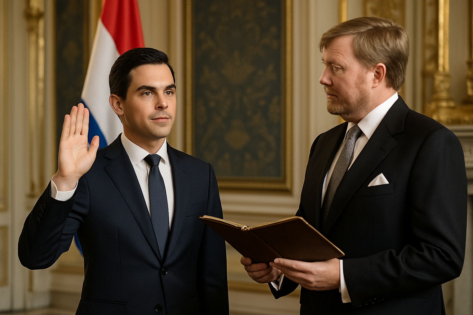 Historic Moment: Rob Jetten Sworn In as Netherlands' Youngest Prime Minister