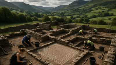 Archaeologists Astounded by Roman Villa Discovery in Wales Dubbed "Mini-Pompeii"