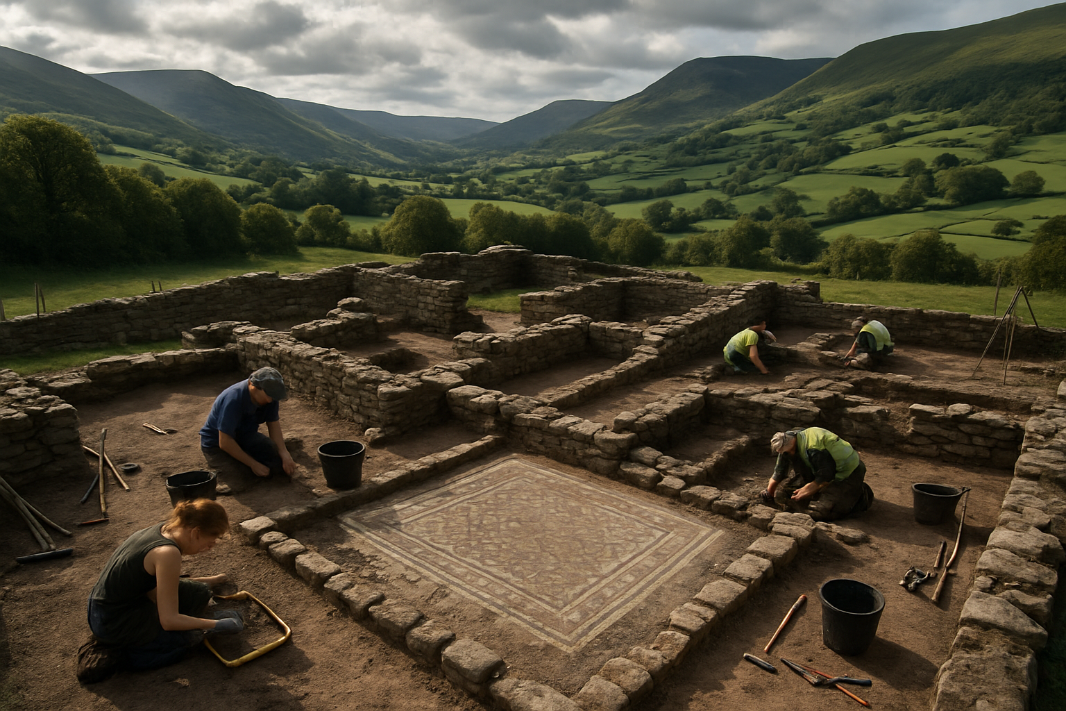 Archaeologists Astounded by Roman Villa Discovery in Wales Dubbed "Mini-Pompeii"