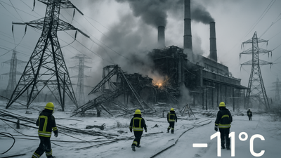 Russia Launches Massive Energy Strike as Ukraine Faces Arctic Cold Before Critical Peace Talks