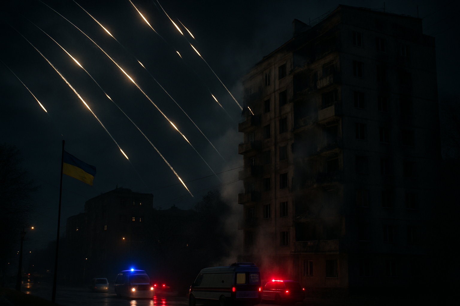 Russia Launches Massive Overnight Missile and Drone Assault Across Ukraine Ahead of Fourth War Anniversary