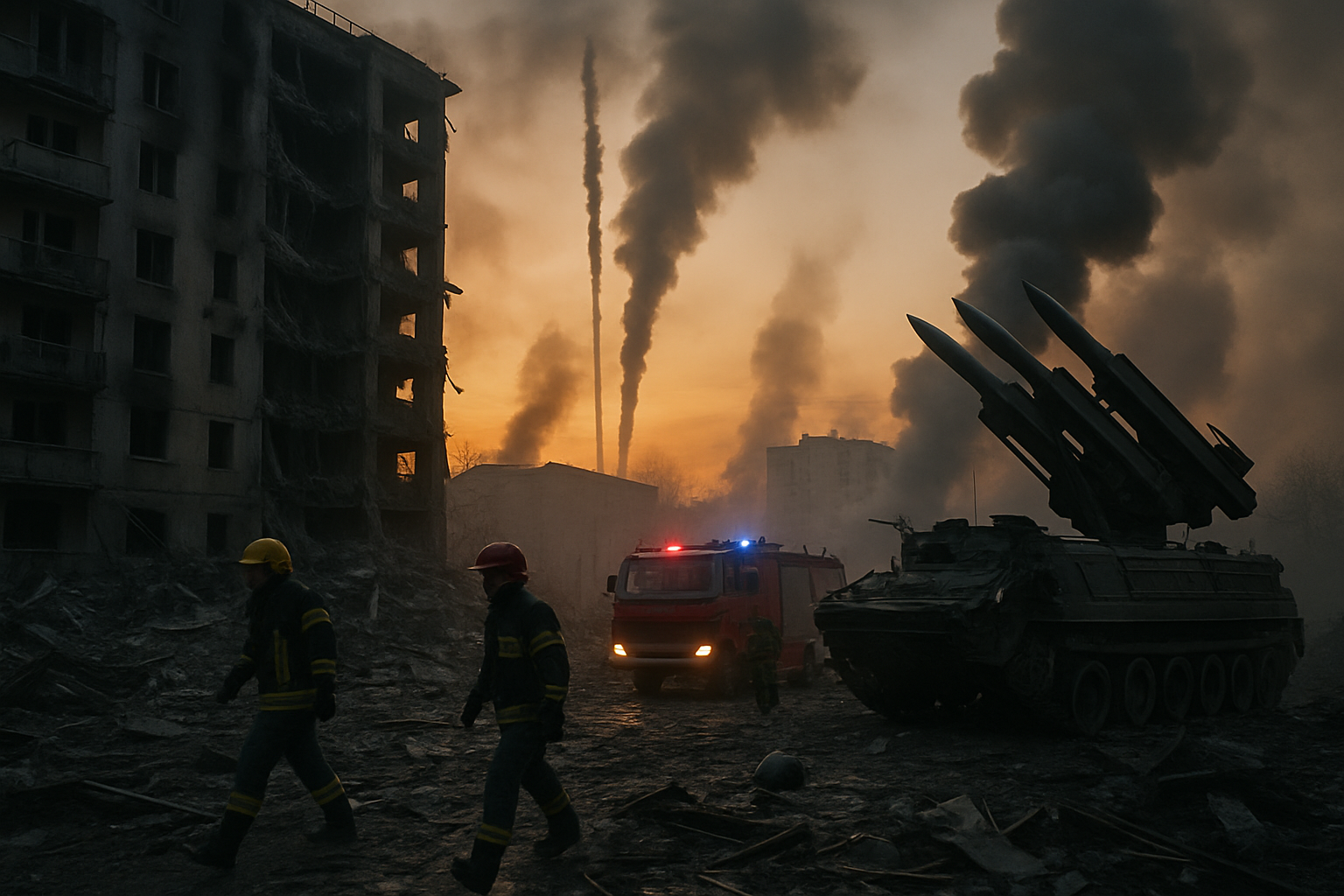 Russia Unleashes Largest Missile and Drone Assault on Ukraine Since January