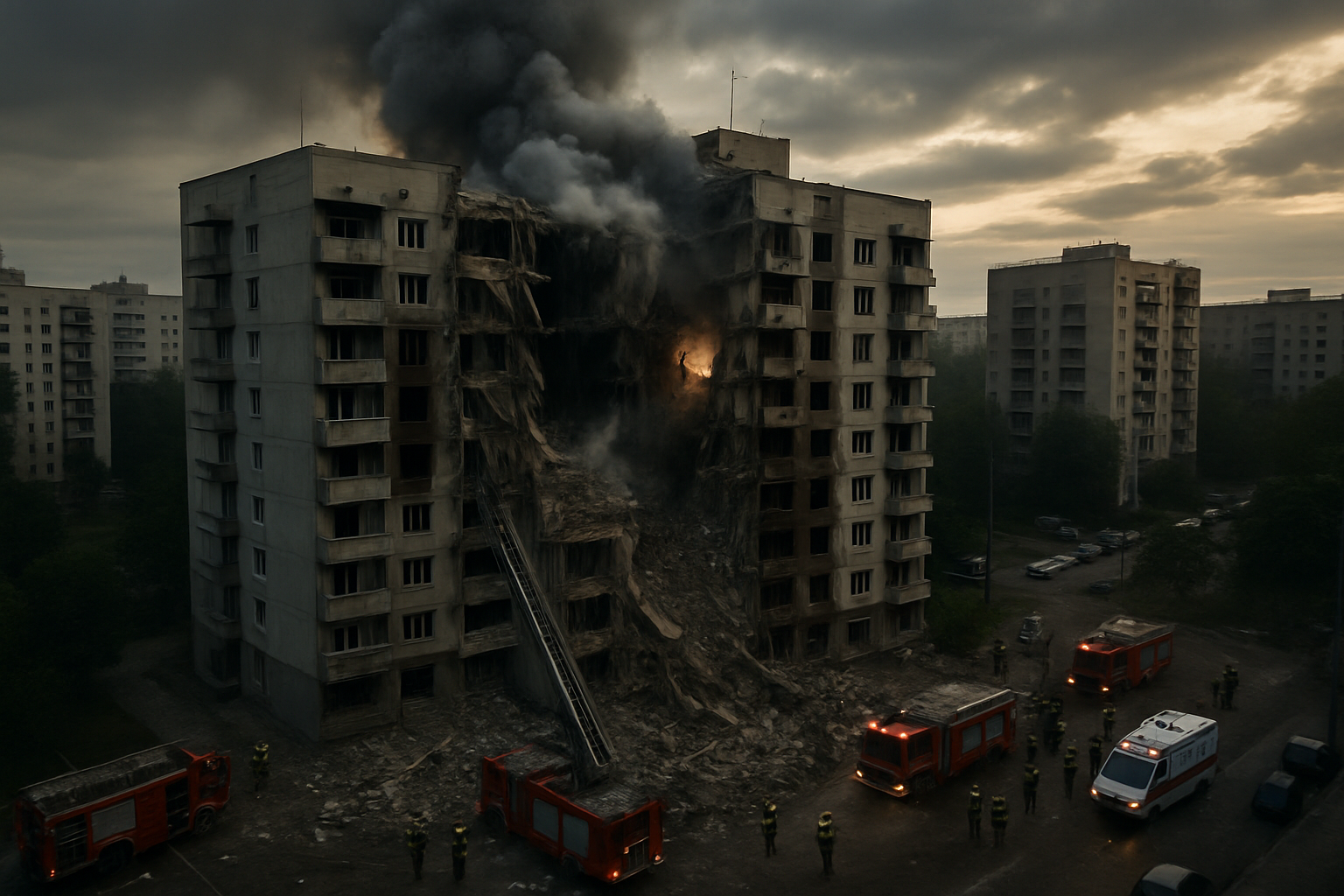 Russia Strikes Civilian Buildings in Dnipro as Ukraine Investigates Execution of 306 Prisoners of War