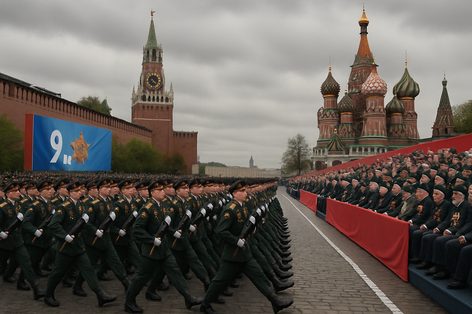 Russia's Victory Day Parade Goes Without Military Vehicles for First Time in Nearly 20 Years